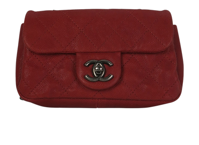 Mini CC Stitch Flap Bag, front view